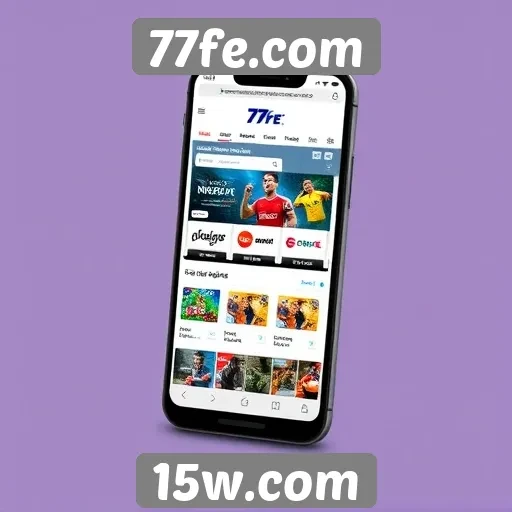 Experiência de usuário no 77fe.com em dispositivos móveis