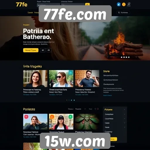 Interface do usuário em 77fe.com é intuitiva